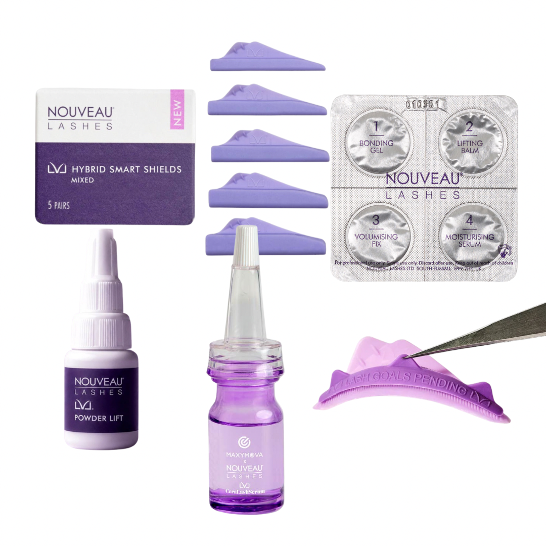 Nouveau Lashes: Koreansk Vippeløft Nettkurs, Start Kit og Diplom Pakkedeal
