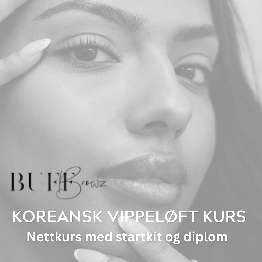Buff Lashes: Koreansk Vippeløft Nettkurs, Start Kit og Diplom Pakketilbud