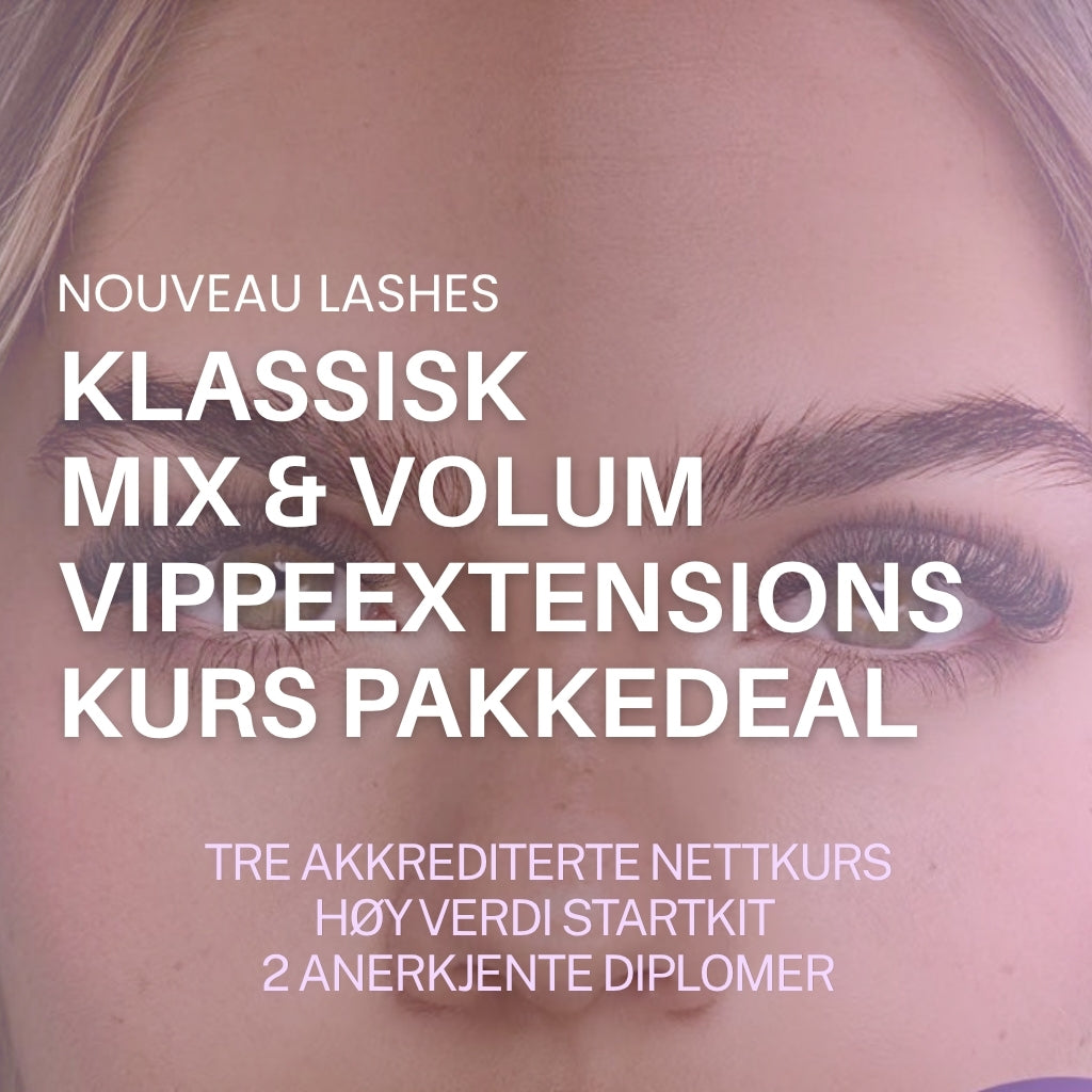 Kurs: Vippeløft, Brynsløft, og Brynlaminering nettkurs med startkit og diplom