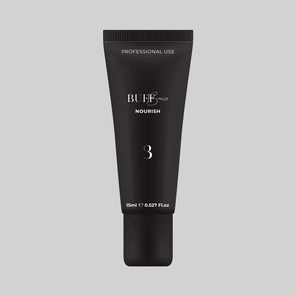 Buff Browz: Cysteamine Brynlaminering & Vippeløft System. Tubes / Steg 3