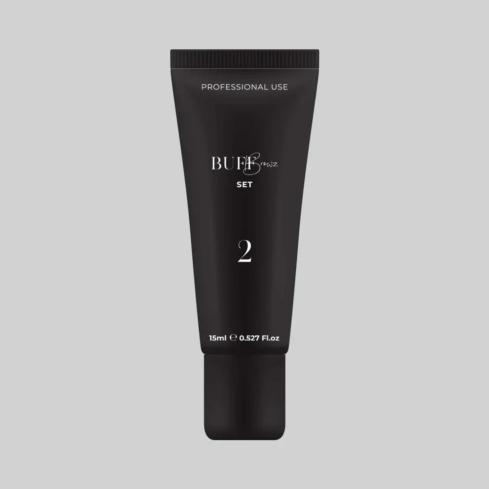 Buff Browz: Cysteamine Brynlaminering & Vippeløft System. Tubes / Steg 2