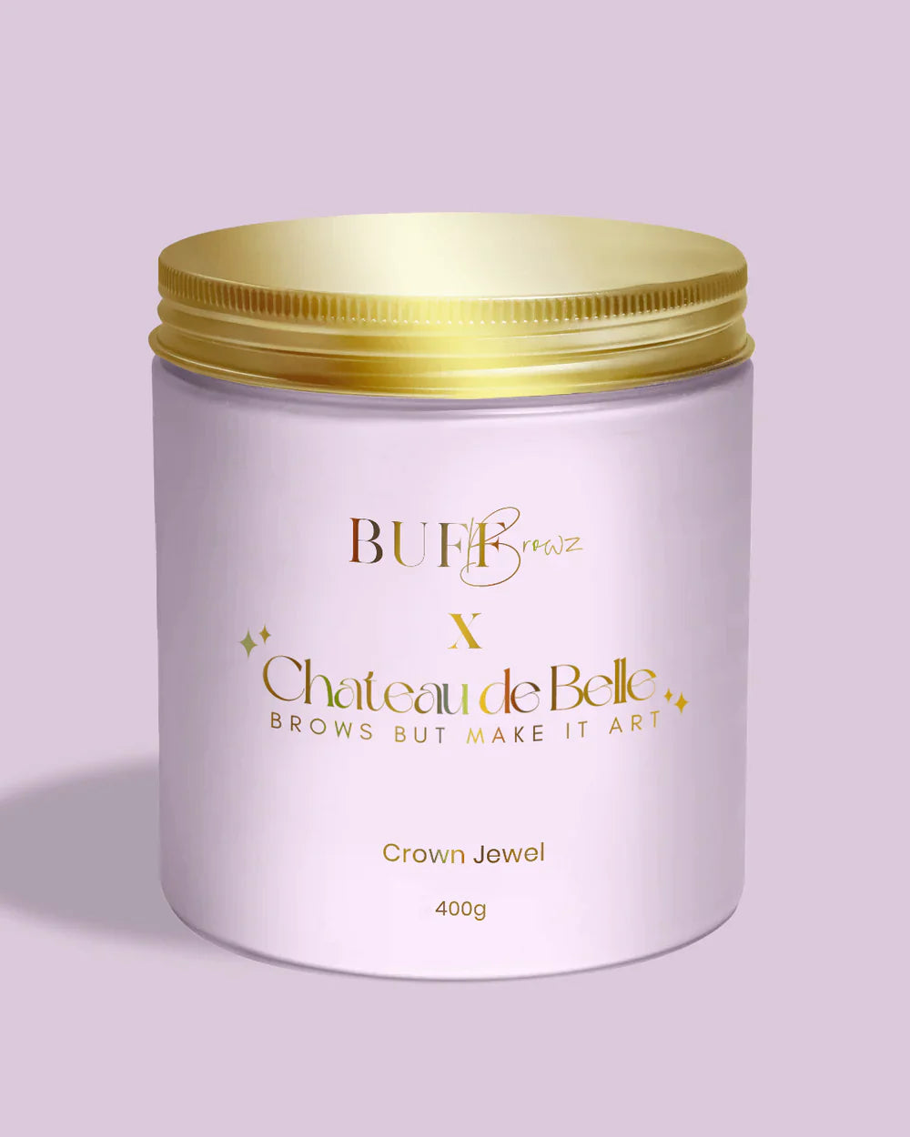 BUFF BROWZ X CHÂTEAU DE BELLE - ’Brows But Make It Art’ Jelly Mask - Crown Jewel - Aftercare