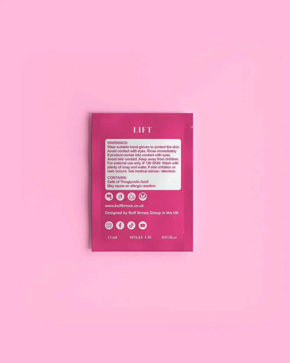 Buff Lashes: Klassisk Vippeløft System Step 1 - Vippeløft