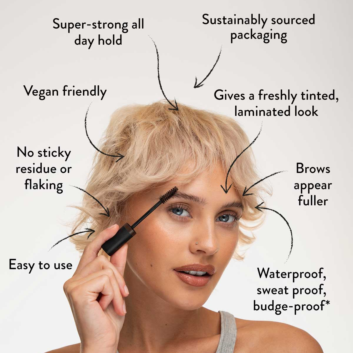 Tinted Brow Glue - brow make up