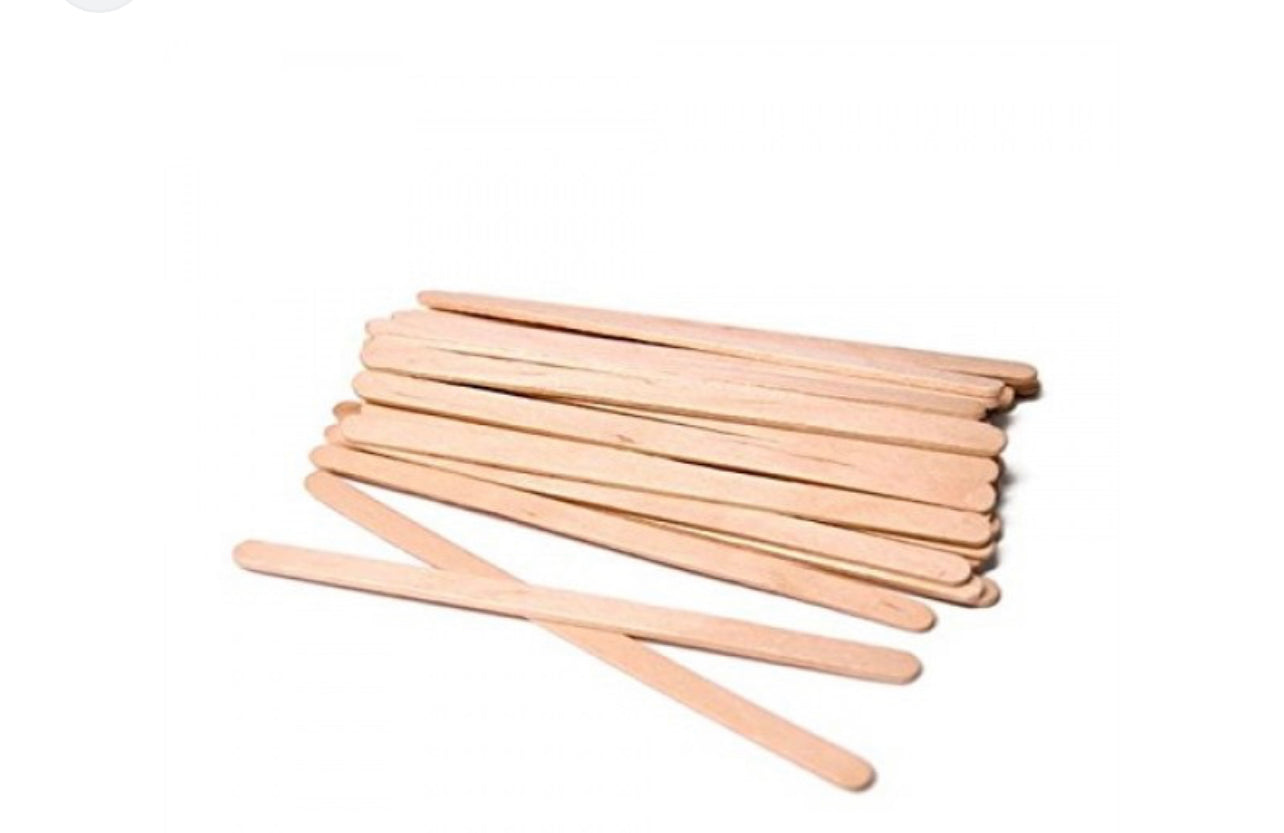 Small Wooden Eyebrow Spatula - Waxing Kits & Supplies