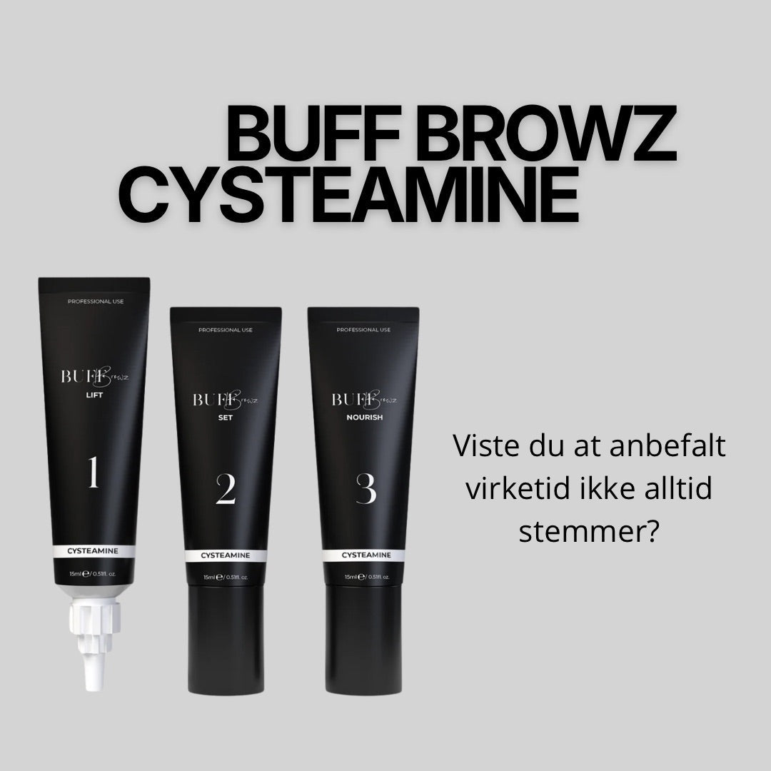 Buff Browz Cysteamine: Virketid og vurdering av hårene