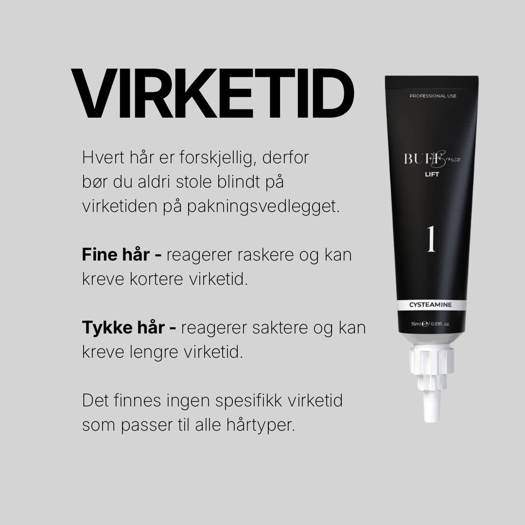 Buff Browz: Cysteamine Brynlaminering & Vippeløft System
