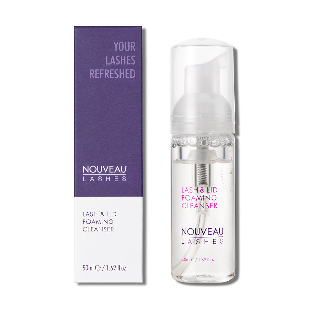 Foaming lash extensions cleanser