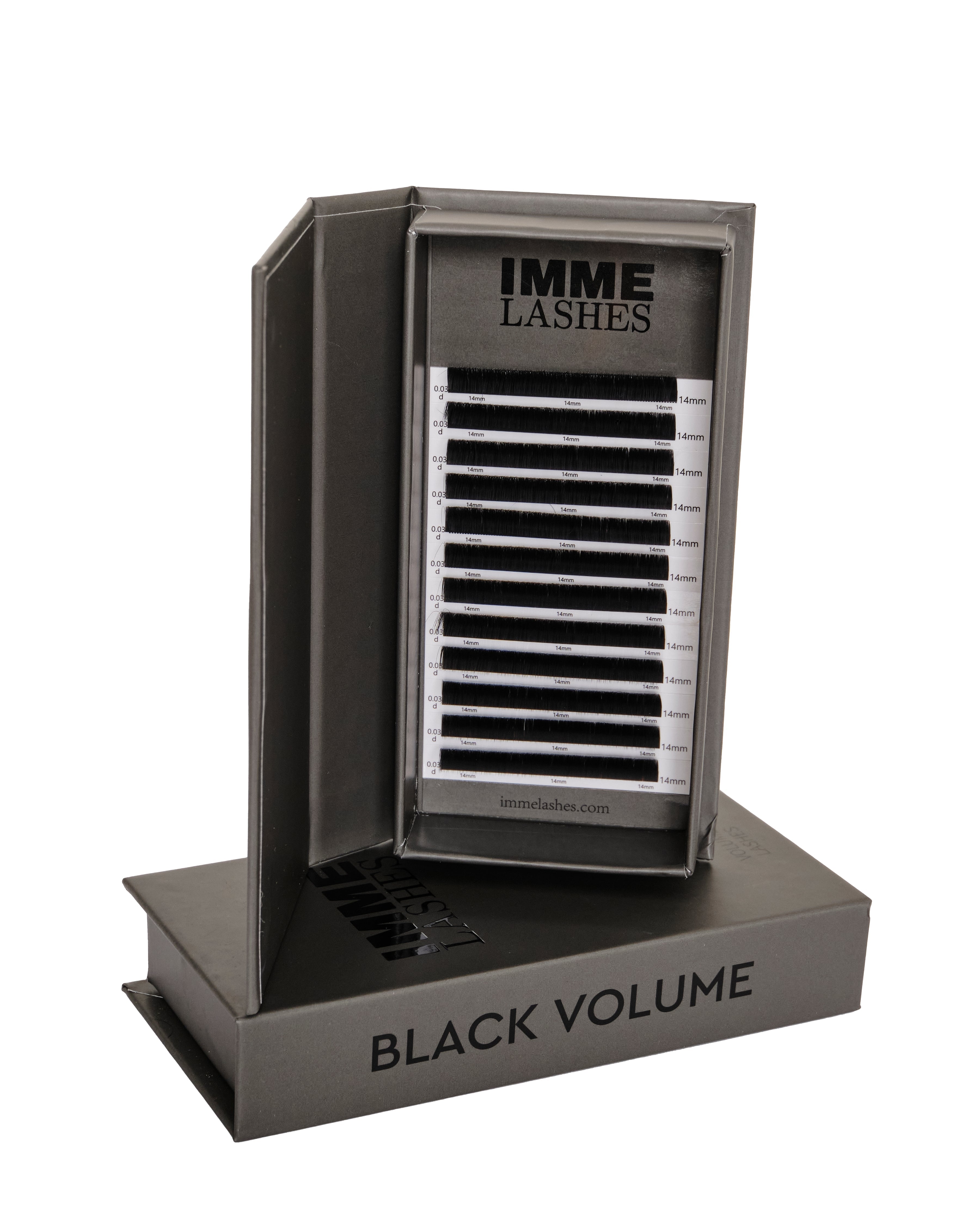 Svart Volumevipper Mix Brett / Cashmere Finish - C Curl mix brett 8-14mm / 0.03