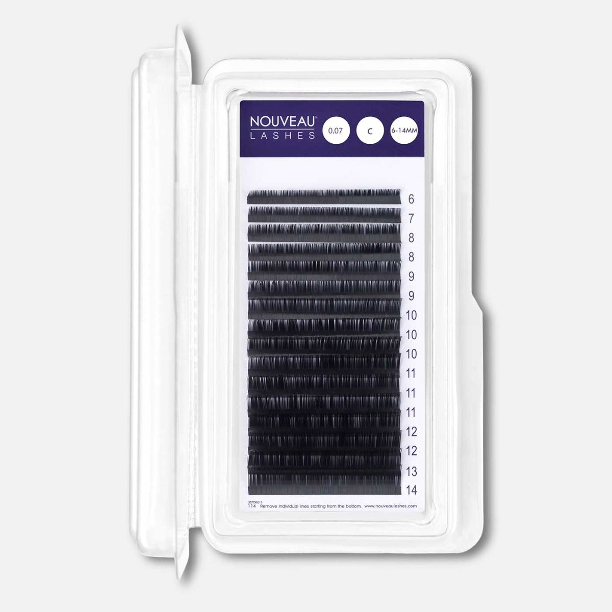Nouveau Lashes: Silk Volumvipper 50% - C-curl / 0.07 / 8 mm