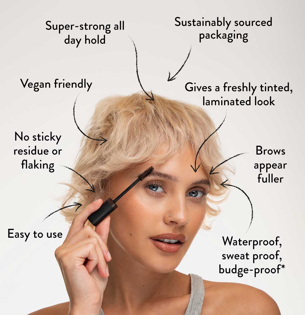 Tinted Brow Glue - brow make up